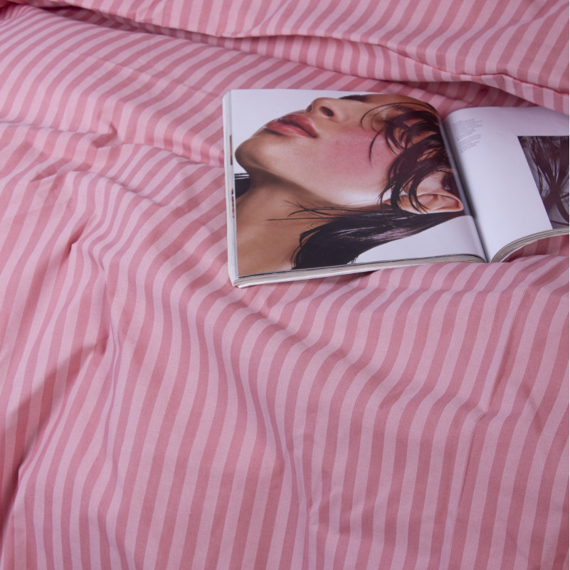 Пододеяльник MirSon Ranforce Elite 17-0607 Stripe Pink - 5