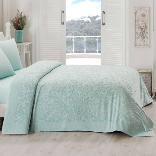 Покрывало Т "Terry Bedspread mint"