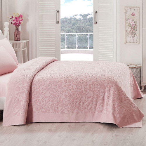 Покрывало Т "Terry Bedspread pink"