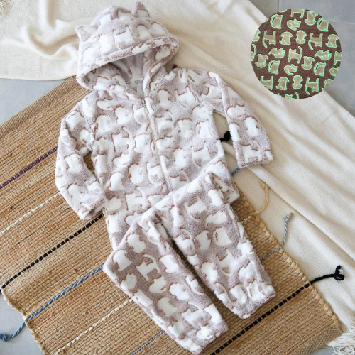 Кигуруми детский "Tiny Beasts" dark beige