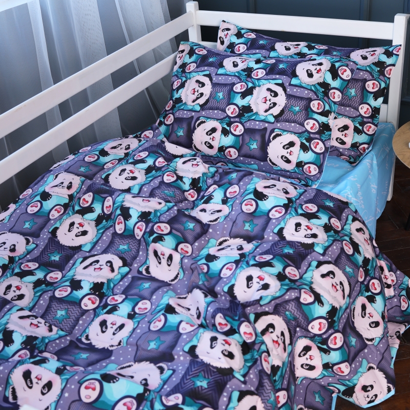 Комплект постільної білизни Бязь 17-0722 Tiny Panda - 3