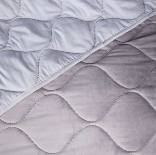 Покрывало №5051 Velor charm Light gray