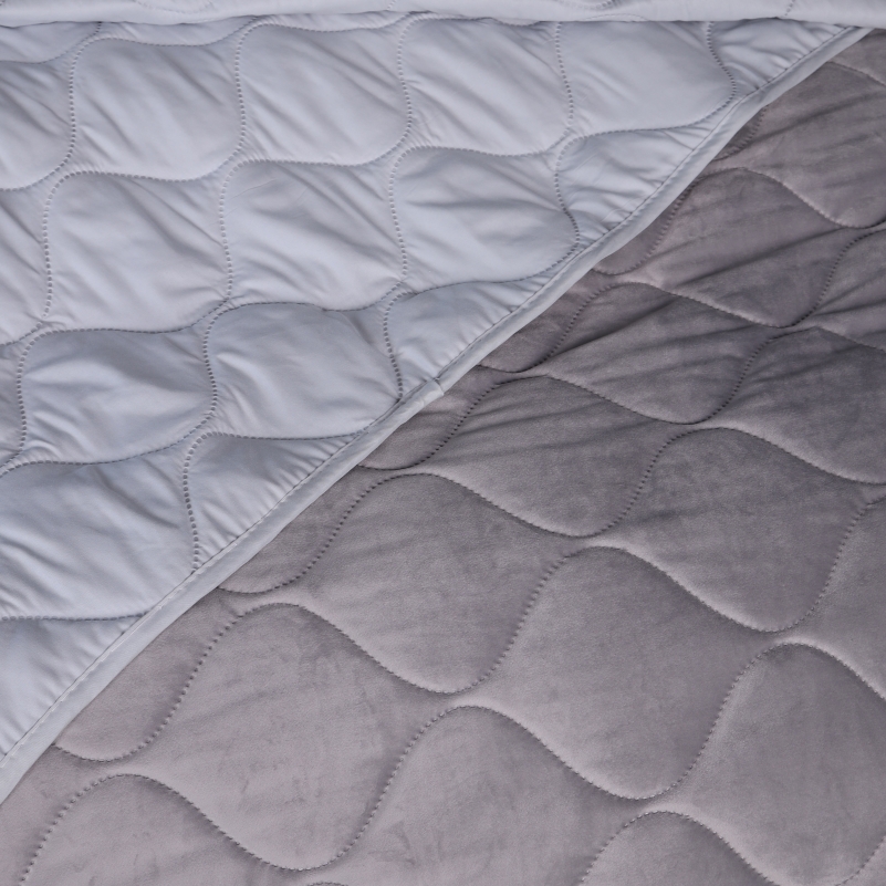 Покрывало №5051 Velor charm Light gray - 2