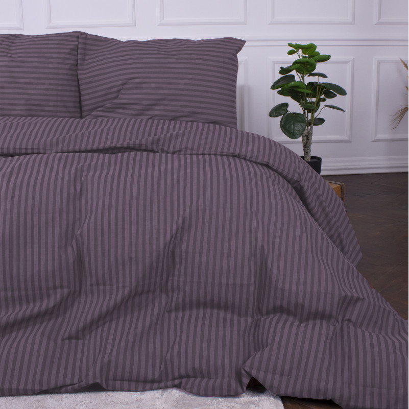 Пододеяльник MirSon Ranforce Elite 17-0603 Stripe Violet - 4