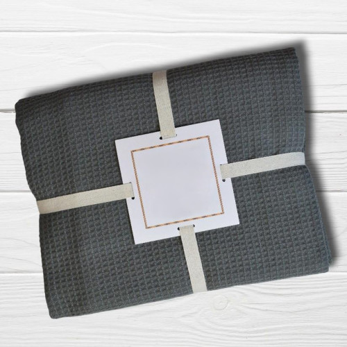 Покрывало  Т "Waffle Bedspread antrasit"