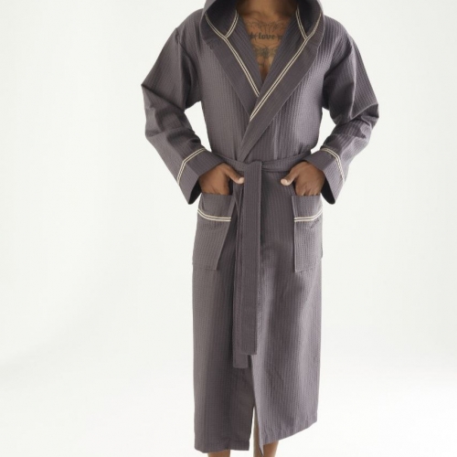 Халат мужской М Waffle robe "Ryan" dark gray
