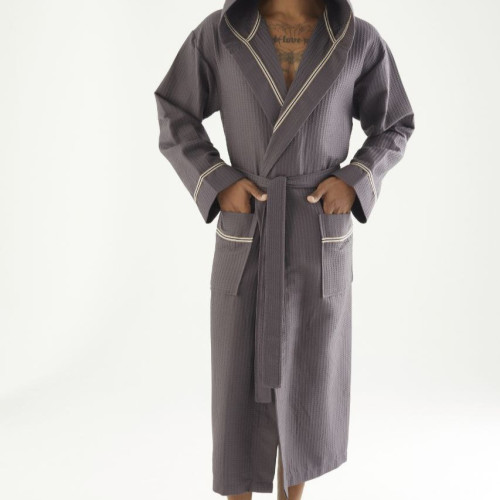 Халат мужской М Waffle robe "Ryan" dark gray