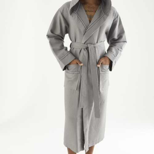 Халат мужской М Waffle robe "Ryan" gray