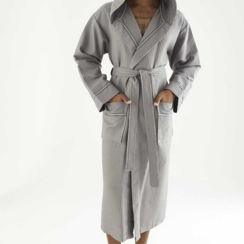 Халат чоловічий М Waffle robe "Ryan" gray