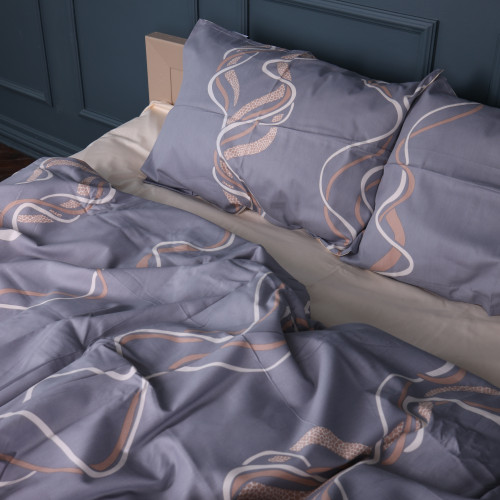 Пододеяльник Сатин 22-1407 Wavy lines - 2