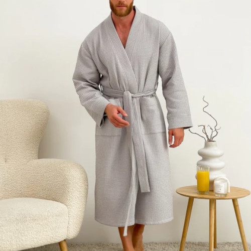 Халат мужской С "Woven Robe James" gray