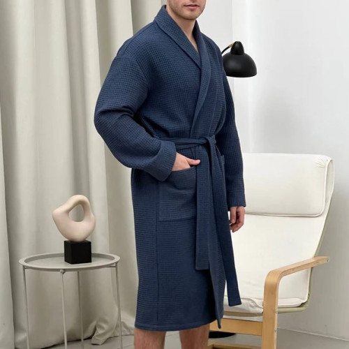 Халат мужской С "Woven Robe James" saphire - 2