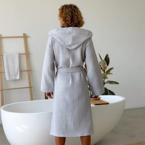 Халат мужской "Woven Robe" white - 2