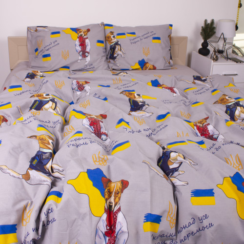 Постельное белье Бязь 17-0596 "Пес Патрон Cірий" - 2