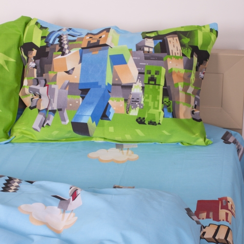 Комплект постельного белья MirSon Ranforce Elite 17-0597 Minecraft