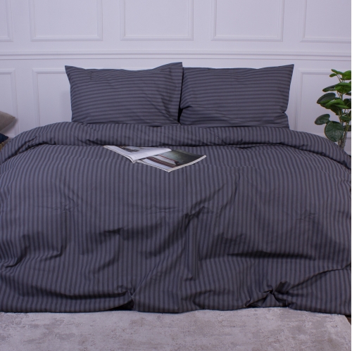 Комплект постельного белья MirSon Ranforce Elite 17-0601 Stripe Gray