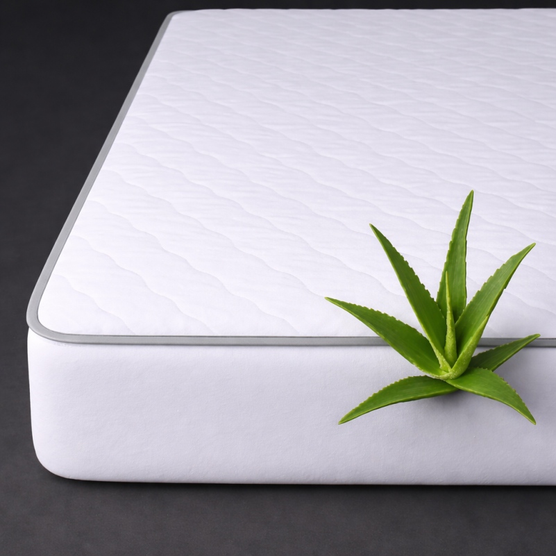 Наматрацник з Тенсель (Modal) Aloe Vera Стандарт №307  (звичайний на гумці по периметру) - 6