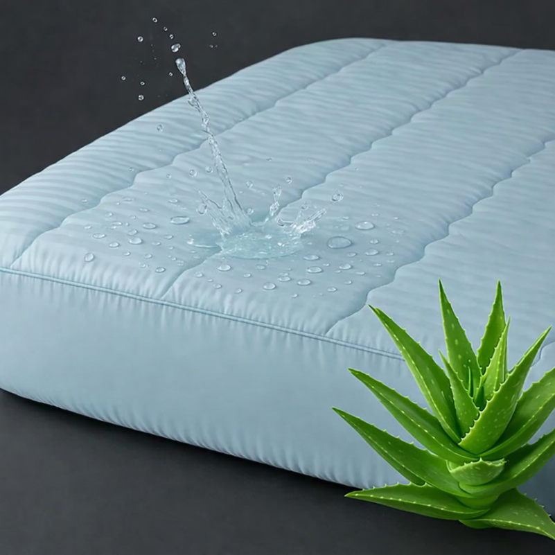 Наматрацник №234/1 Waterproof Eco Aloe Vera Valentino (водонепроникний з гумкою по периметру) - 9