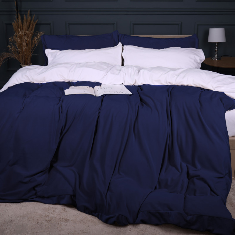 Комплект постельного белья Велюр Winter Frost 28-0001 + 28-0006 Bellflower Velvet