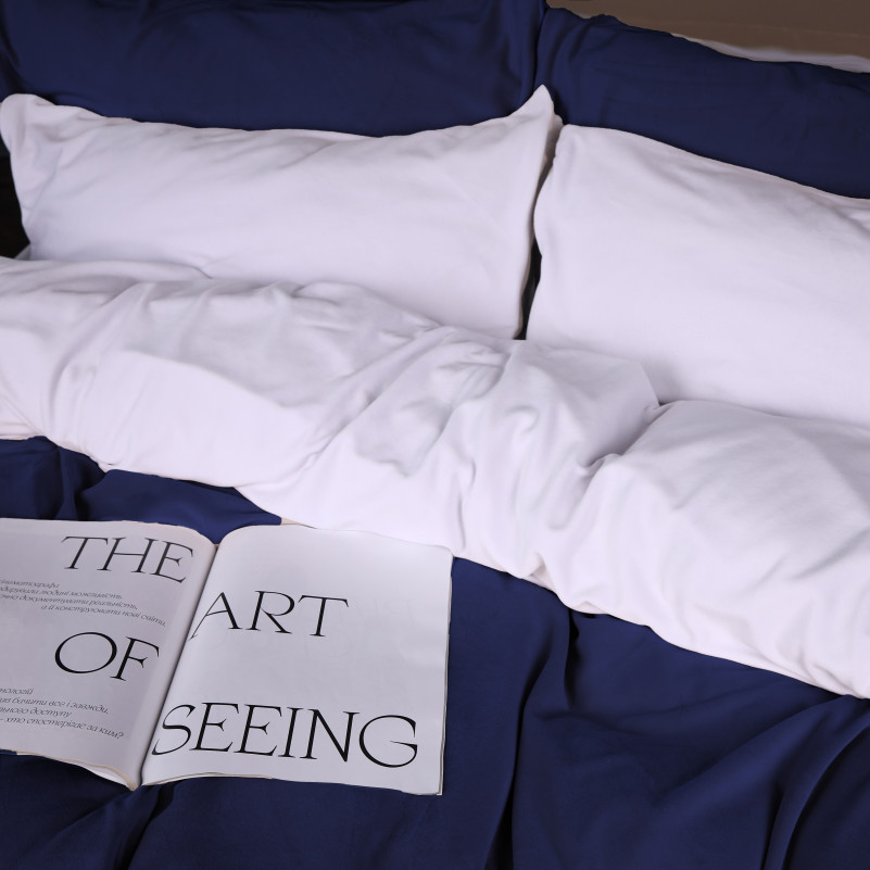 Комплект постельного белья Велюр Winter Frost 28-0001 + 28-0006 Bellflower Velvet - 2