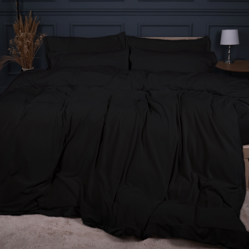 Простынь на резинке Велюр Winter Frost 28-0007 Black Velvet - высота 25 см (детские 10 см) - 2
