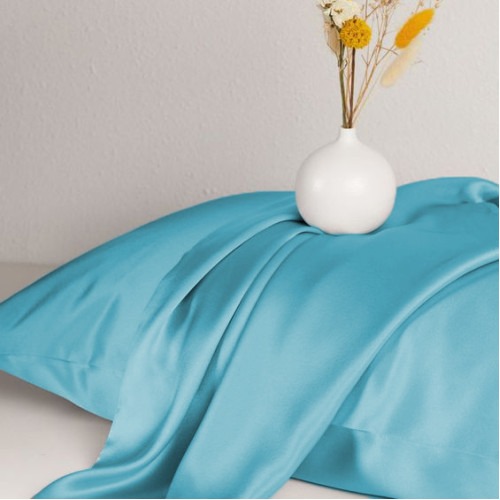 Комплект постільної білизни Satin Light Pro 10-008 Blue - 4