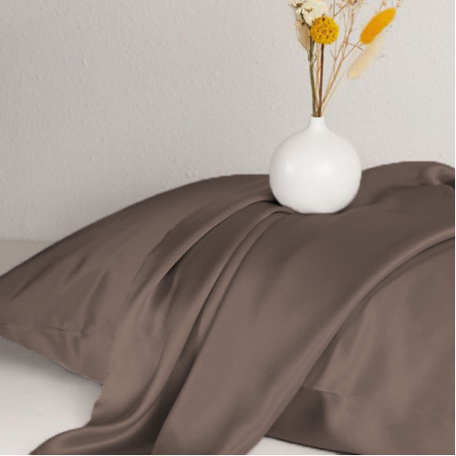 Комплект постільної білизни Satin Light Pro 10-010 Brown - 4