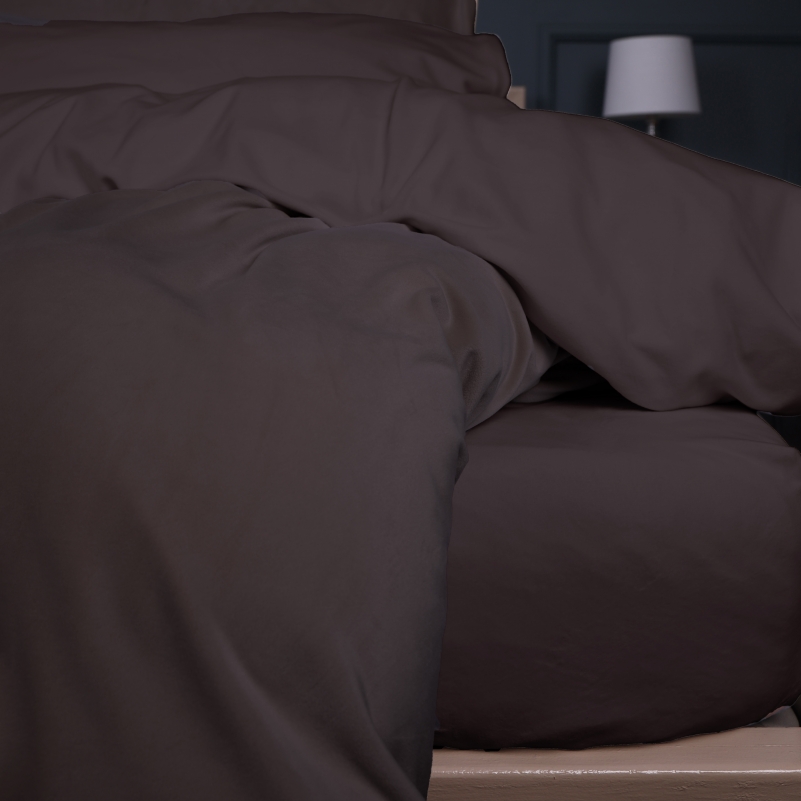 Комплект постельного белья Велюр Winter Frost 28-0003 Brown Velvet - 4