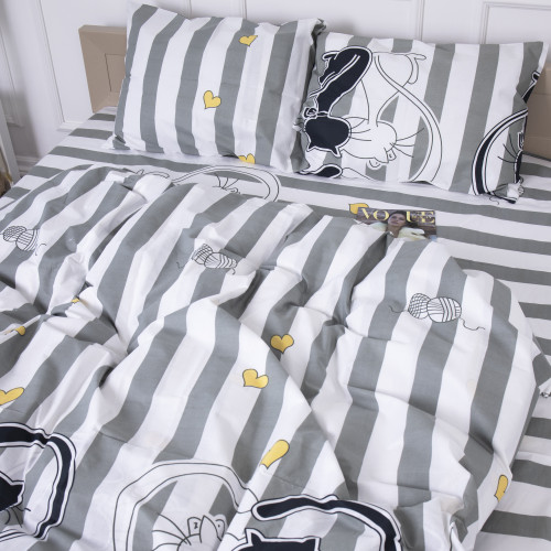 Комплект постельного белья Бязь 17-0474 Spring cats