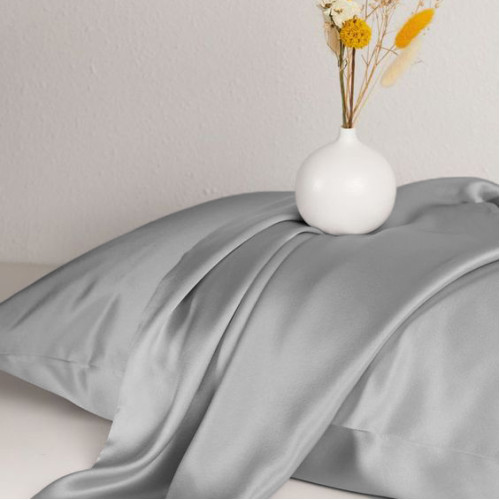 Комплект постільної білизни Satin Light Pro 10-004 Gray - 4