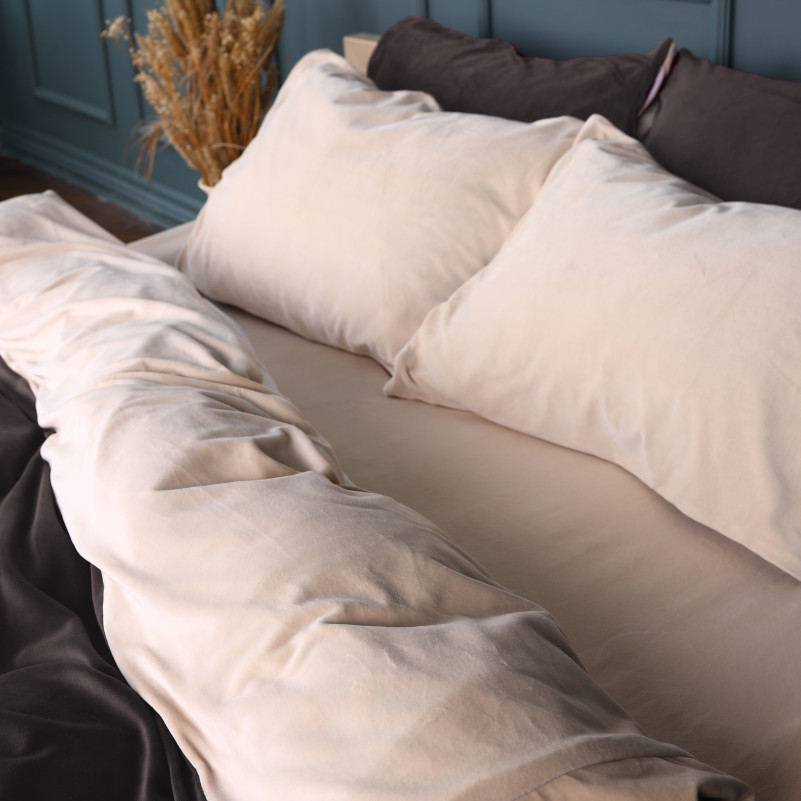 Комплект постельного белья Велюр Winter Frost 28-0004 + 28-0003 Kohleria Velvet - 5