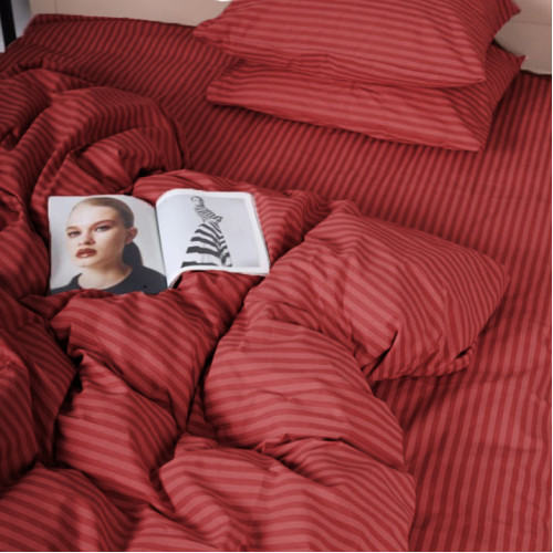 Комплект постельного белья Бязь 17-0608 Stripe Red - 5