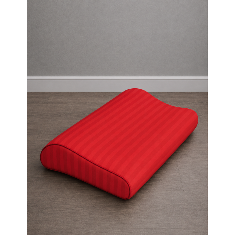 Наволочка №10027 Satin Stripe 30-0018 Red