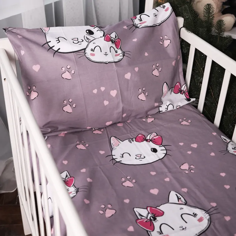 Комплект постельного белья Ranforce Elite LITTLE KIDS 17-0691 Cat with a paw - 4