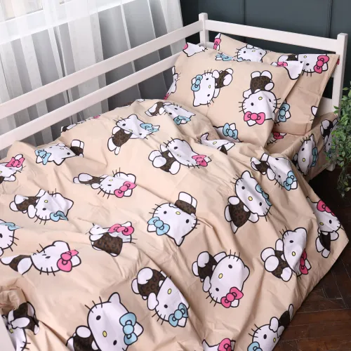 Комплект постельного белья Бязь JUNIOR 17-0866 Hello Kitty Style
