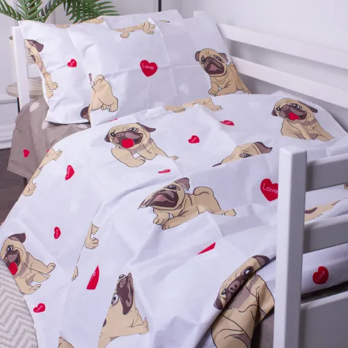 Комплект постельного белья Ranforce Elite LITTLE KIDS 17-0566 Pug-dog - 2