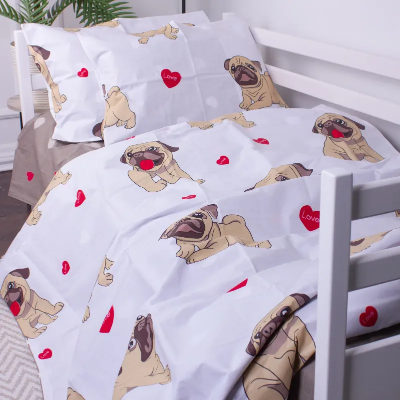 Комплект постельного белья Ranforce Elite LITTLE KIDS 17-0566 Pug-dog - 1