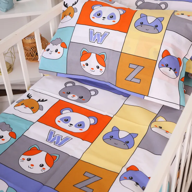 Комплект постельного белья Бязь JUNIOR 20-0039 Zoo alphabet - 3