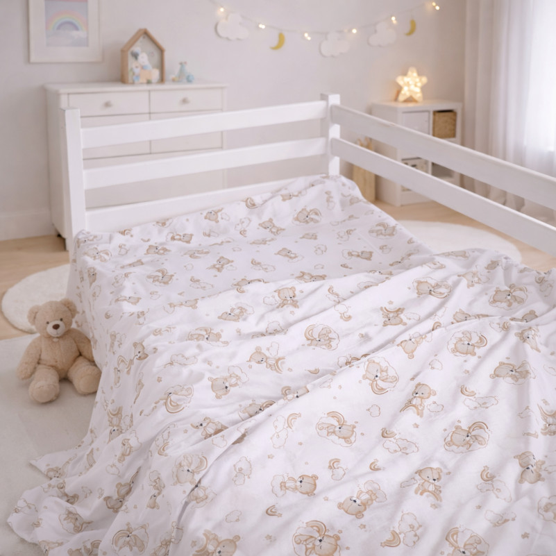 Пододеяльник Бязь 17-0934 Gentle Bears