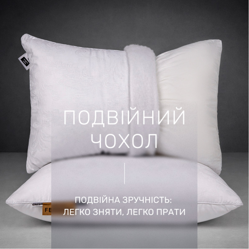 Подушка шерстяная №15-56-3 Ferrero Premium вовна White - 3
