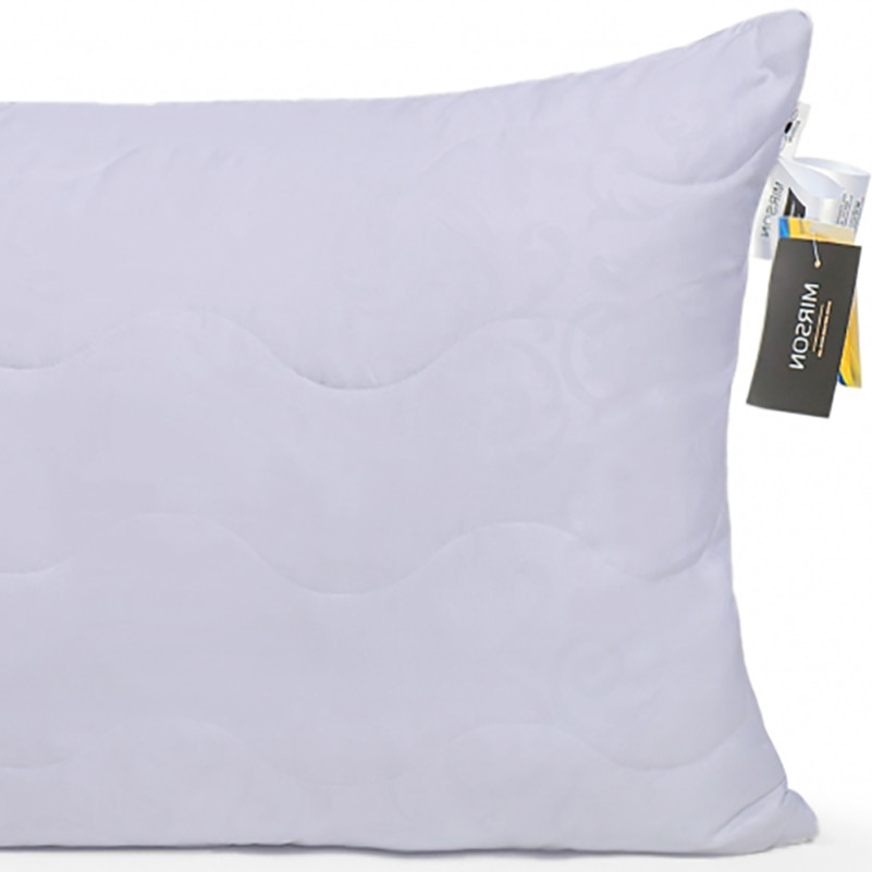 Подушка антиалергенна Eco Light Gray №9014 Eco-Soft мікросатин