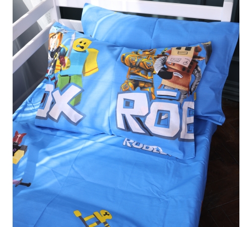 Простынь Бязь 17-0820 Roblox game blue