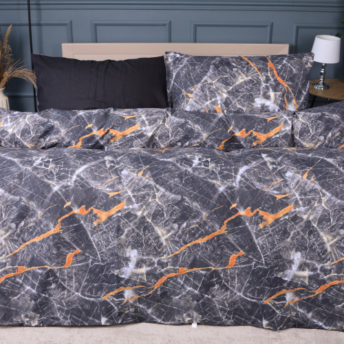 Комплект постільної білизни Ranforce Elite 17-0833 Marble texture - 1