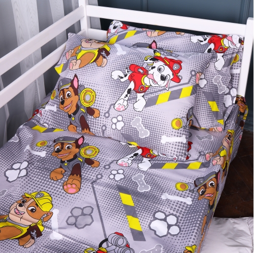 Простынь Бязь Kids Time 17-0781 Paw Patrol gray