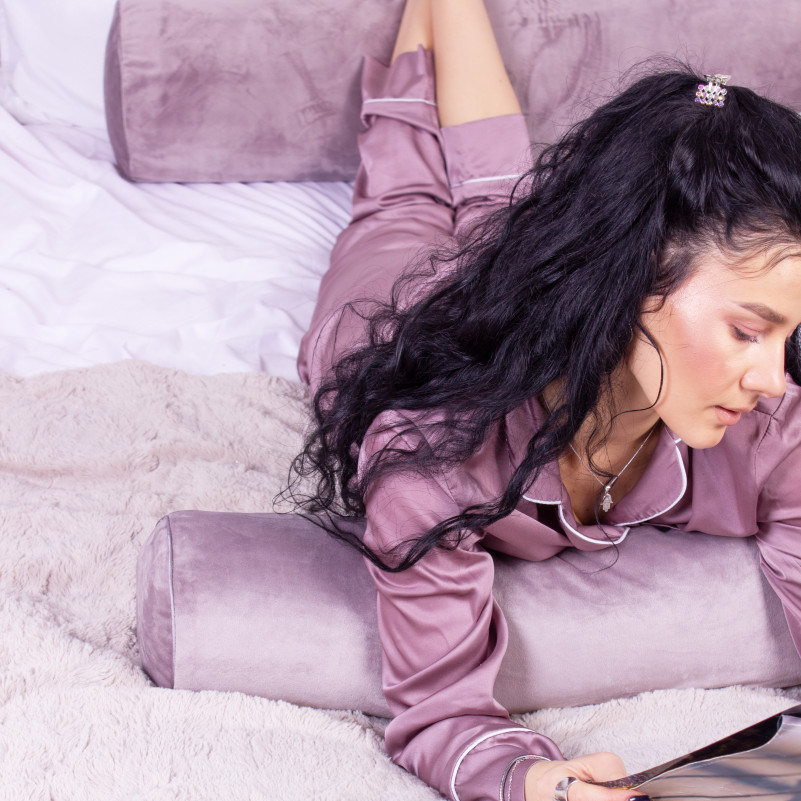 Подушка-валик №8396 Velvet Line 28-0005 Ashen Tencel - 5