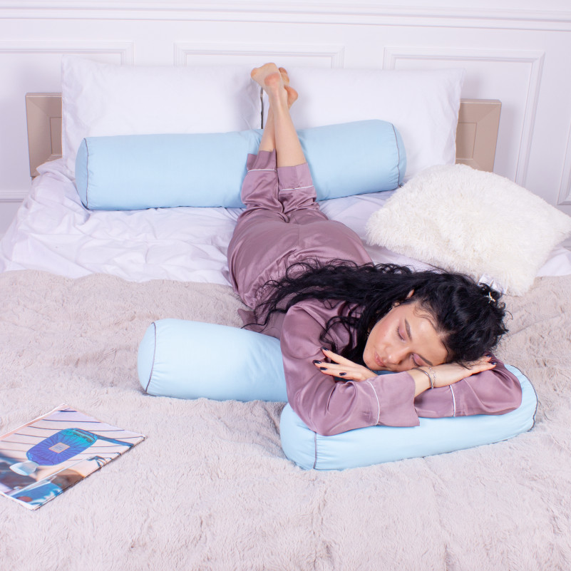 Подушка-валик №8356 Naturale Line 14-4121 Blanco Tencel - 5