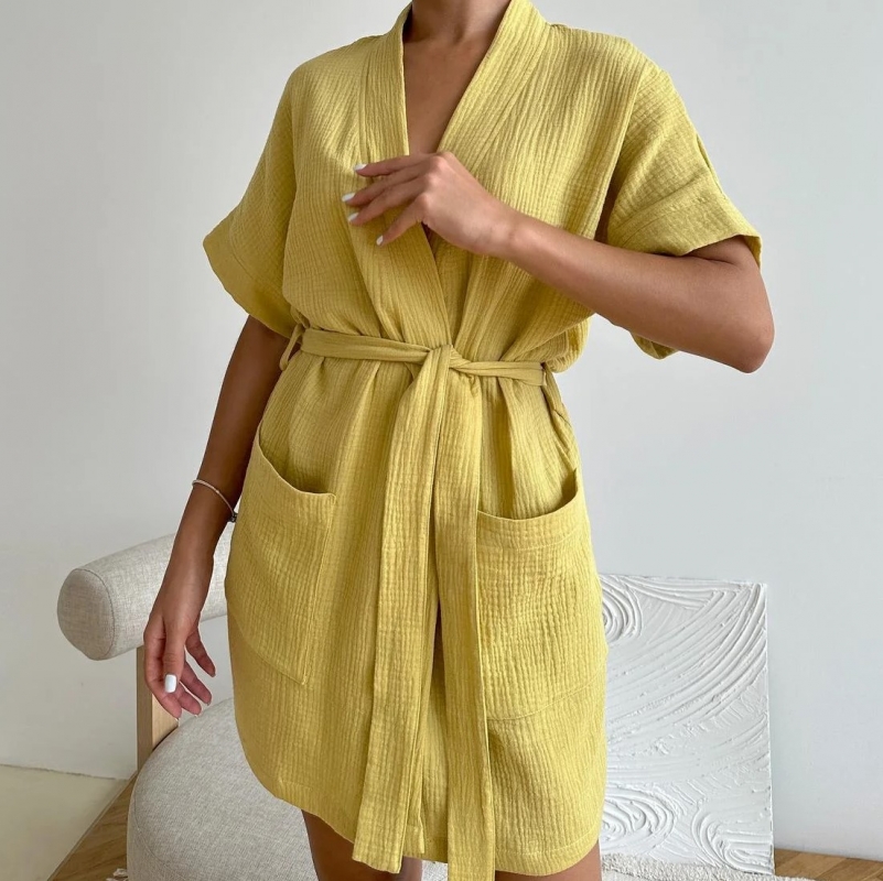 Халат "Soft Muse" mustard