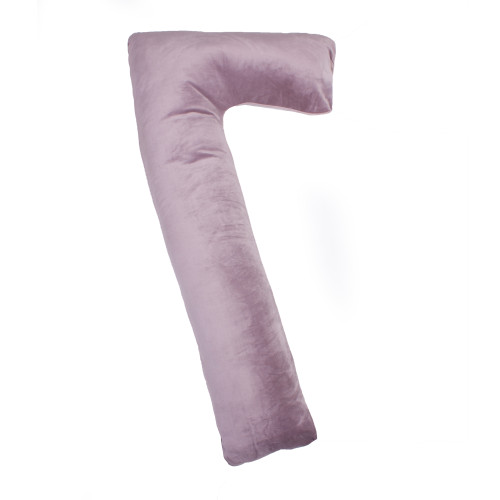 Подушка для вагітних та відпочинку Г-подібна №8457 Velvet Line 28-0005 Ashen EcoSilk велюр - 5
