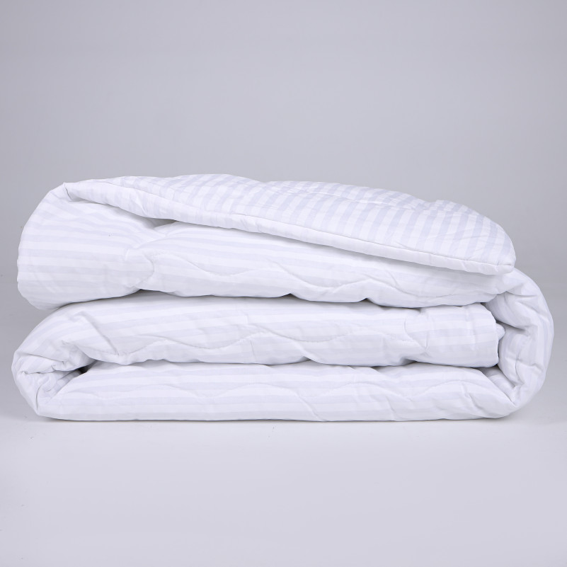 Ковдра бамбукова №186-4 Сolor Fun Line 17-0605 Stripe White Bamboo (2шт наволочки в подарунок)