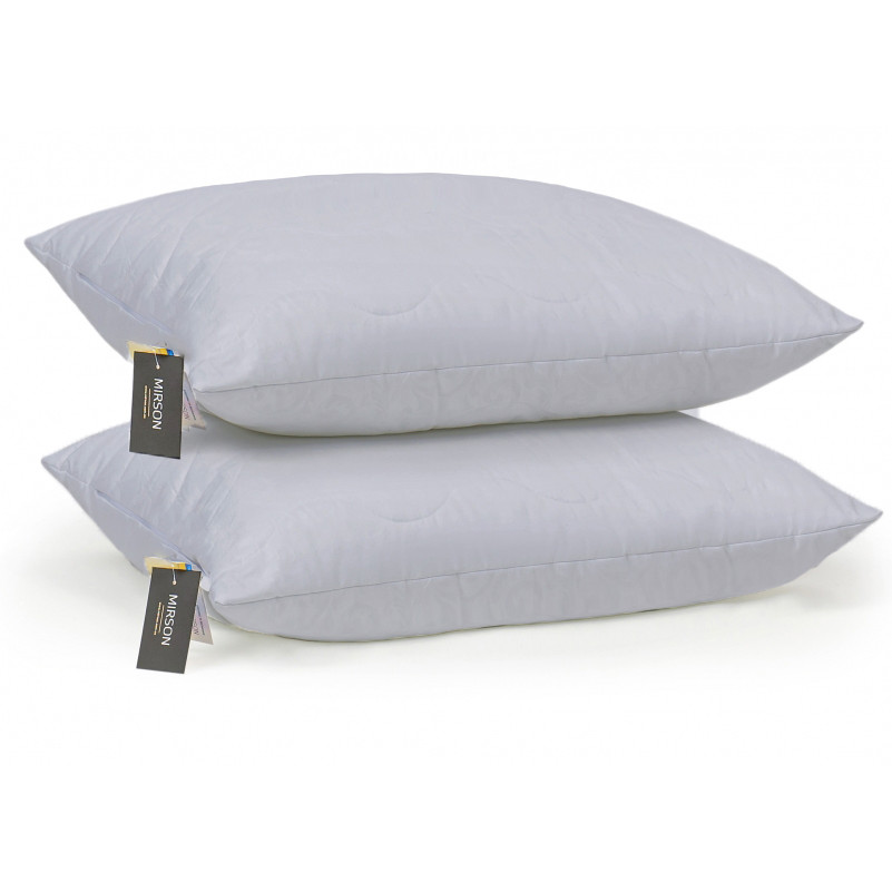 Подушка антиалергенна Eco Light Gray №9014 Eco-Soft мікросатин - 5